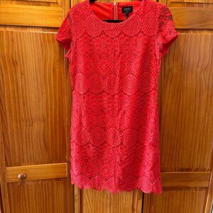 Laundry by Shelli Segal Red Lace Dress Size 6